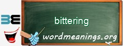 WordMeaning blackboard for bittering